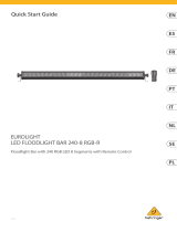Behringer LED FLOODLIGHT BAR 240-8 RGB-R Guía de inicio rápido