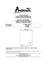 Avanti CF701D0W Manual de usuario