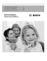 Bosch Benchmark  HCG56651UC  Guía de instalación