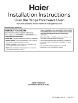 Haier  QVM7167BNTS  Guía de instalación