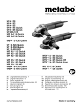 Metabo W 9-125 (600376010) Manual de usuario