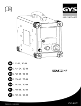 GYS EXATIG HF GENERATOR - FOR EXAGON/GENIUS 400 El manual del propietario