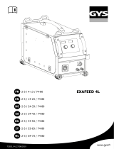 GYS Separate wire feeder EXAFEED-4L - For EXAGON 400 El manual del propietario
