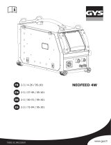 GYS WIRE FEEDER AIR/WATER NEOFEED-4W - FOR NEOPULSE 400/500 G El manual del propietario