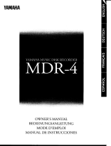 Yamaha MDR-4 El manual del propietario