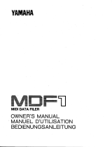 Yamaha MDF1 El manual del propietario
