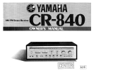 Yamaha CR-840 Manual de usuario