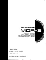 Yamaha MDR3 El manual del propietario