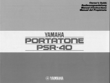 Yamaha PSR-40 El manual del propietario