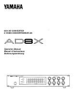 Yamaha AD8X El manual del propietario
