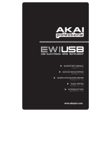 Akai Professional Akai EWI USB Elektronischer Blaskontroller El manual del propietario