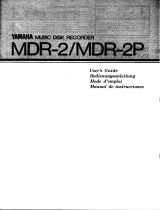 Yamaha MDR-2P El manual del propietario