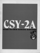 Yamaha CSY-2A El manual del propietario