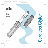 Braun C20, C Club, Cordless Styler Manual de usuario