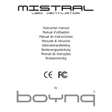 Boynq MISTRAL FAN BLACK Manual de usuario