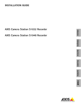 Axis Camera Station S1048 Recorder El manual del propietario