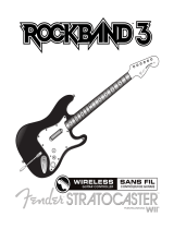 American Wireless Rock Band 3 Wireless Fender Stratocaster Guitar Controller WII Manual de usuario