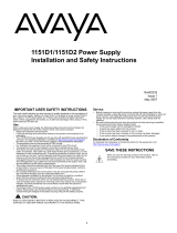 Avaya 1151D1/1151D2 Manual de usuario