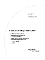 Nortel Networks Business Policy Switch 2000 Guía de instalación
