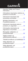 Garmin quatix Important Safety and Product Information