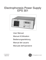 GE ELECTROPHORESIS EPS 301 Manual de usuario