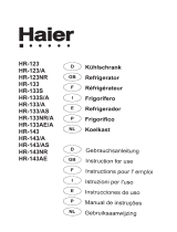Haier HR-123 Manual de usuario
