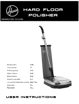 Hoover hard floor polisher Manual de usuario