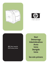 HP (Hewlett-Packard) Color LaserJet 3550 Printer series Manual de usuario