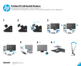 HP Pavilion 25bw 25-inch Diagonal IPS LED Backlit Monitor Manual de usuario