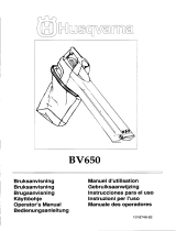 Husqvarna BV650 Manual de usuario