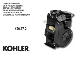 Kohler KD477-2 Manual de usuario