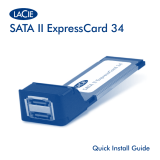 LaCie SATA II EXPRESSCARD 34 Manual de usuario