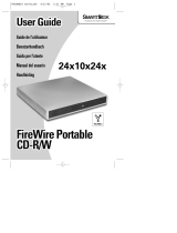 Smartdisk FireWire Portable CD-R/W 24x10x24x Manual de usuario