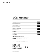 Sony LMD7220W Manual de usuario