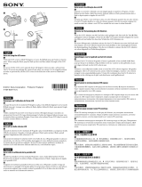 Sony NEX-F3K/B Información importante