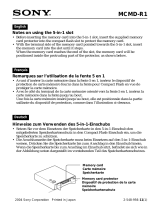 Sony MCMD-R1 Manual de usuario