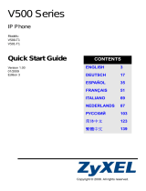 ZyXEL Communications V500-T1 Manual de usuario