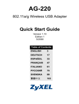 ZyXEL Communications AG-220 Manual de usuario