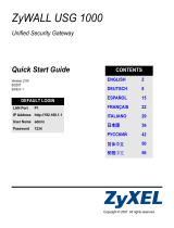 ZyXEL ZyXEL ZyWALL USG-1000 Manual de usuario