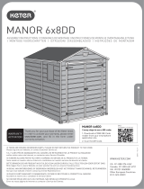 Keter Manor 6x8 Resin Outdoor Storage Manual de usuario