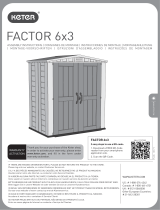 Keter Factor 6x3 Outdoor Storage Shed Manual de usuario