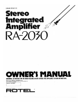 Rotel RA-2030 El manual del propietario