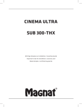 Magnat Audio Cinema Ultra SUB 300-THX El manual del propietario
