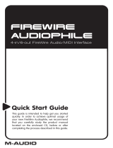 M-Audio Firewire Audiophile El manual del propietario