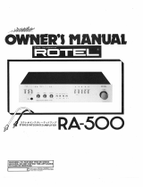 Rotel RA-500 El manual del propietario