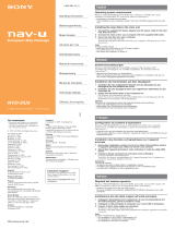 Sony NVD-DU3 Manual de usuario