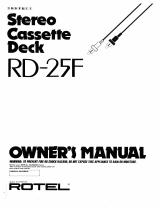 Rotel RD-25F El manual del propietario