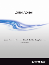 Christie LX601i Manual de usuario