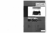 Rotel RP-560 El manual del propietario