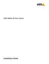 Axis A8004-VE Manual de usuario
